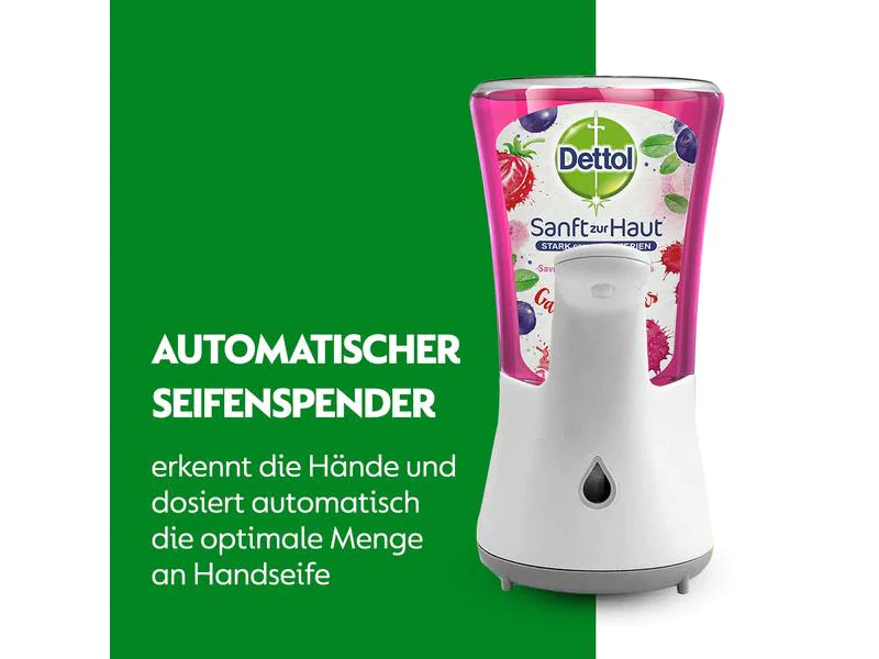 Dettol No-Touch Seifenspender inkl Nachfüller Gardenberries 250 ml