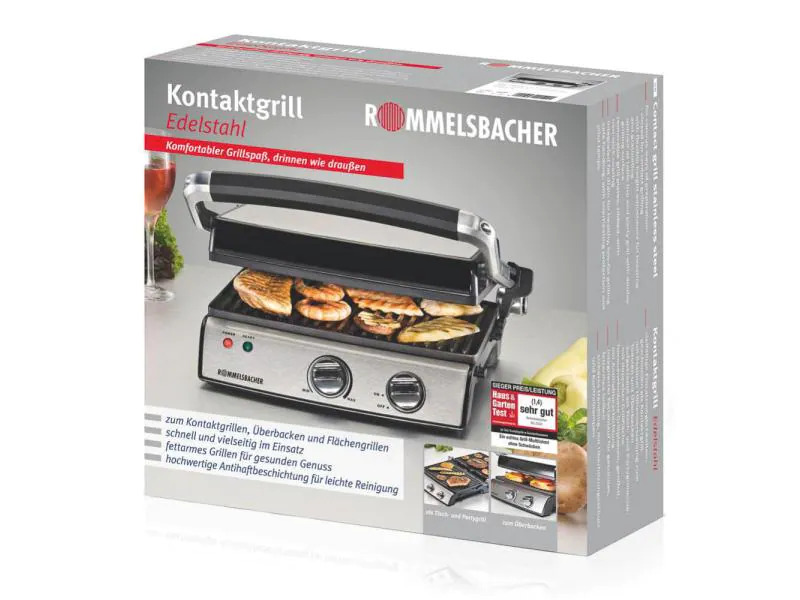 Rommelsbacher Kontaktgrill 20.KG 2020 2000 W