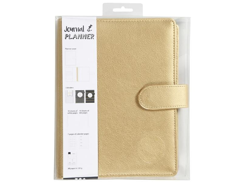 Creativ Company Notizbuch Kalender, 19x23.5x4 cm, Gold