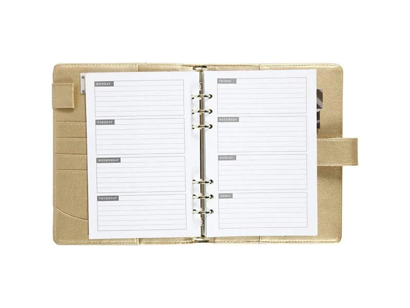 Creativ Company Notizbuch Kalender, 19x23.5x4 cm, Gold