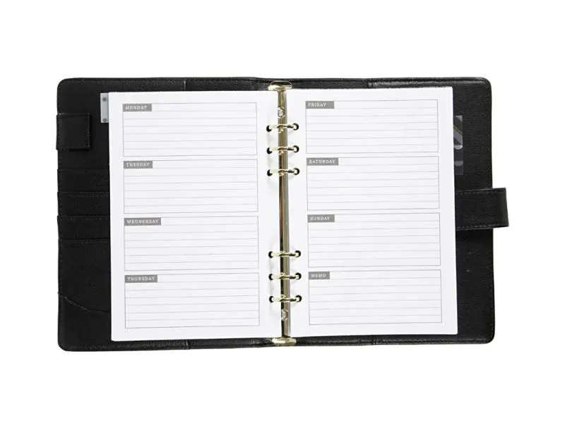 Creativ Company Notizbuch Kalender, 19x23.5x4 cm, Schwarz