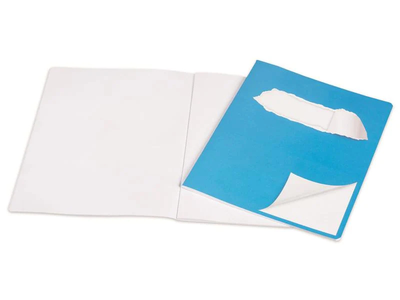 ELCO Schulheft 17.5 x 22 cm, Blanko, Blau/Weiss