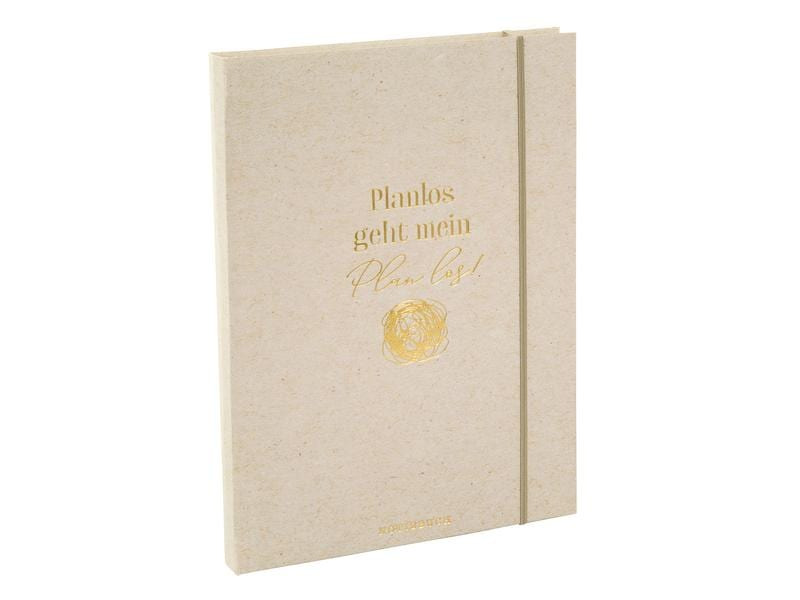 Goldbuch Notizbuch Planlos geht mein Plan los A5, Dot, Grau