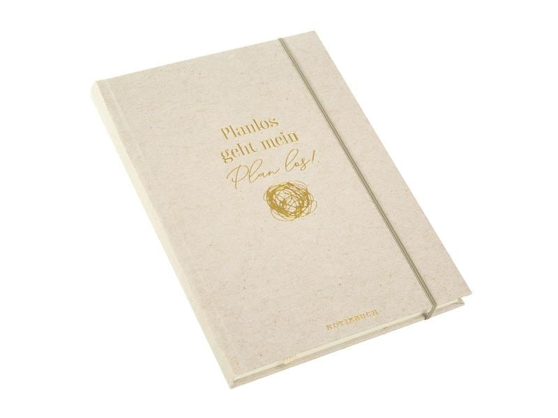 Goldbuch Notizbuch Planlos geht mein Plan los A5, Dot, Grau