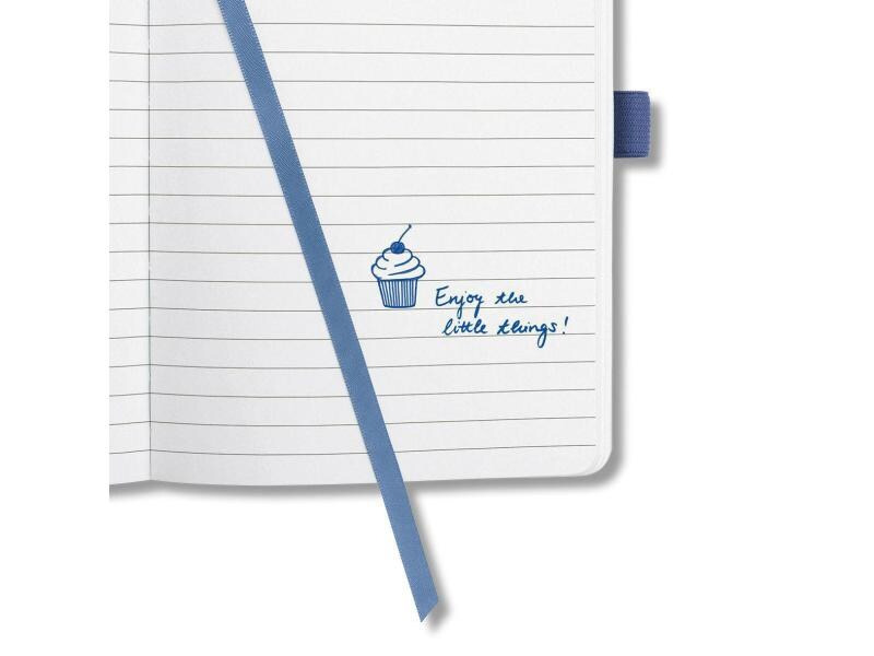 Jolie Notizbuch JN100 A6, Liniert, Blau