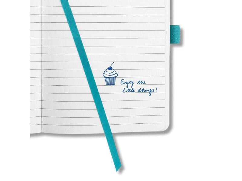 Jolie Notizbuch JN102 A6, Liniert, Aqua