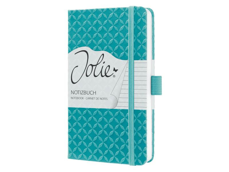 Jolie Notizbuch JN102 A6, Liniert, Aqua