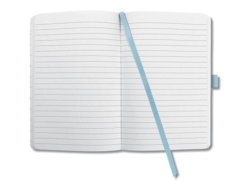 Jolie Notizbuch JN118 A6, Liniert, Hellblau