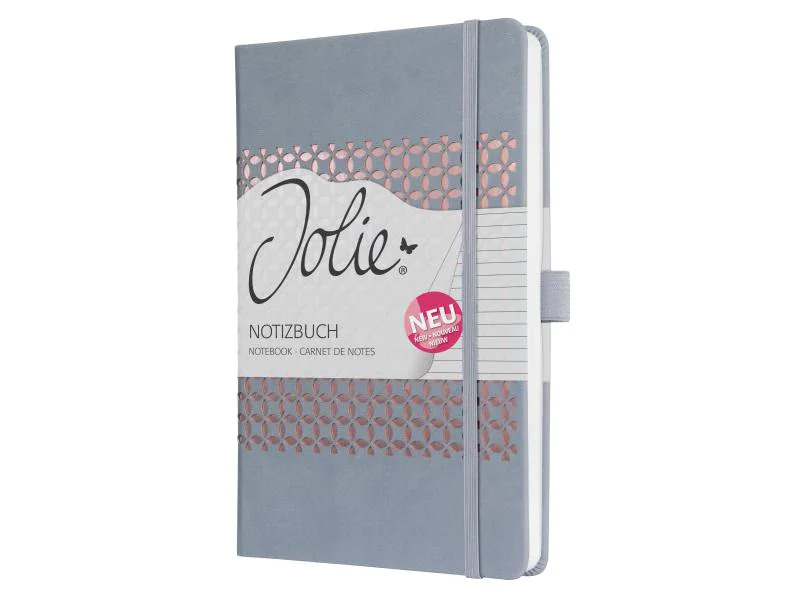 Jolie Notizbuch JN209 A5, Liniert, Grau