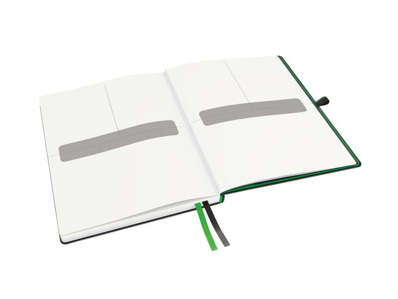 Leitz Notizbuch 18,7 x 24,2 cm, Liniert, Schwarz