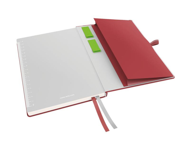 Leitz Notizbuch A5, Kariert, Rot