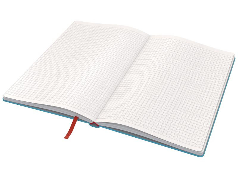 Leitz Notizbuch Cosy 14.8 x 21 cm, Kariert, Blau