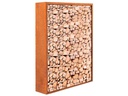 Innovesta Holzregal Corten, 144 x 35 x 180 cm, Rostbraun
