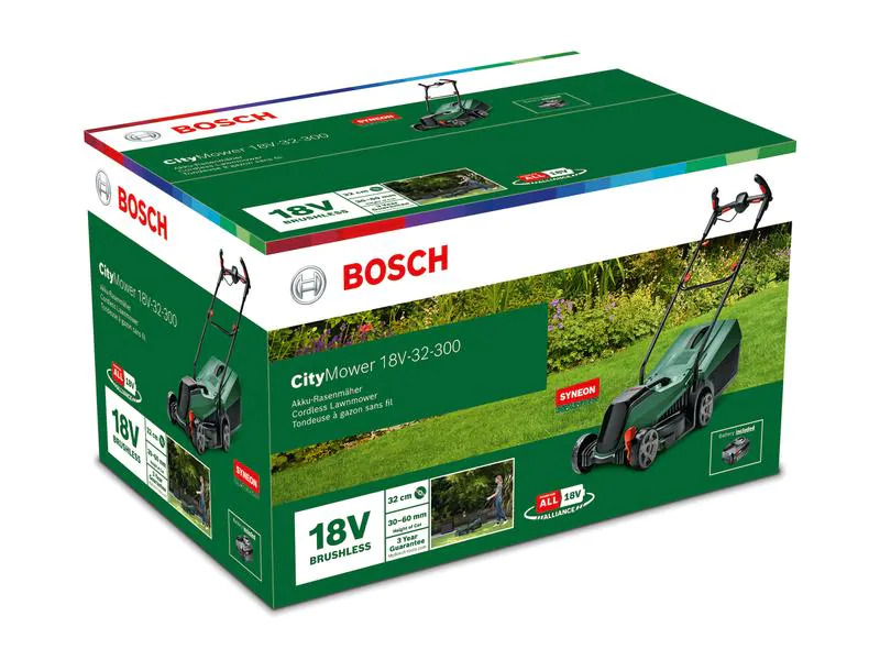 Bosch Akku-Rasenmäher CityMower 32-300 Set