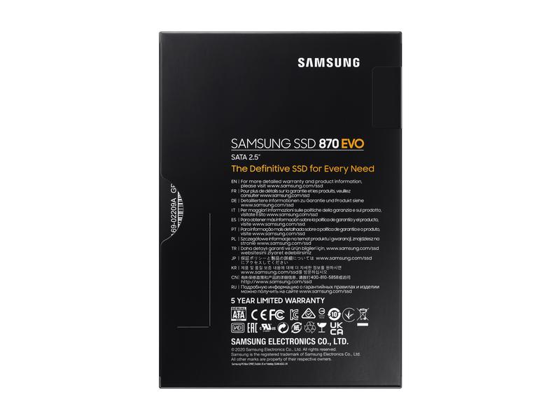 Samsung SSD 870 EVO 2.5 SATA 2000 GB