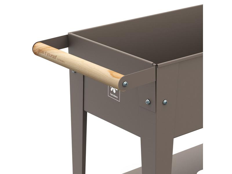 Herstera Hochbeet Urban Garden Trolley 75 x 35 x 80 cm, Dark Taupe
