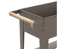 Herstera Hochbeet Urban Garden Trolley 75 x 35 x 80 cm, Dark Taupe