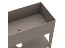 Herstera Hochbeet Urban Garden Trolley 75 x 35 x 80 cm, Dark Taupe