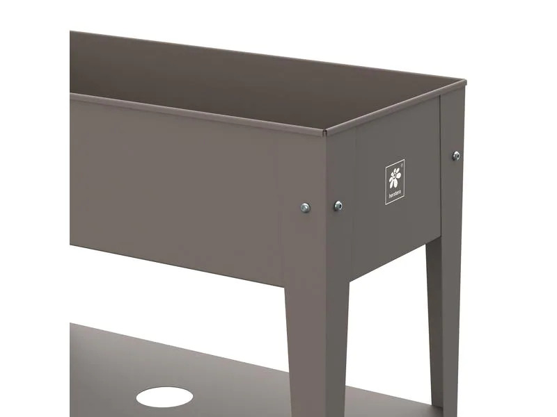 Herstera Hochbeet Urban Garden Trolley 75 x 35 x 80 cm, Dark Taupe
