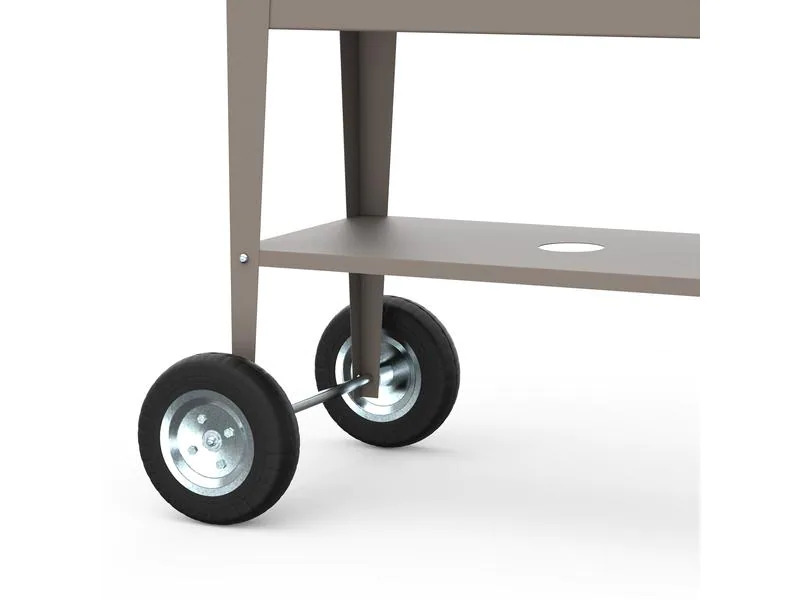 Herstera Hochbeet Urban Garden Trolley 75 x 35 x 80 cm, Dark Taupe