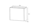 Herstera Pflanzentrog Divider Planter 40, 100 x 40 x 80 cm, Anthrazit
