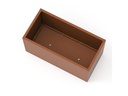 Herstera Pflanzentrog Metal Planter 50, 100 x 50 x 50 cm, Rosty
