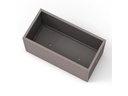 Herstera Pflanzentrog Metal Planter 50, 150 x 50 x 50 cm, Dark Taupe