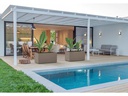 Herstera Pflanzentrog Metal Planter 50, 150 x 50 x 50 cm, Dark Taupe