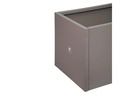 Herstera Pflanzentrog Metal Planter 50, 150 x 50 x 50 cm, Dark Taupe