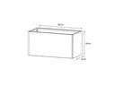Herstera Pflanzentrog Metal Planter 50, 150 x 50 x 50 cm, Dark Taupe