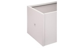 Herstera Pflanzentrog Metal Planter 50, 150 x 50 x 50 cm, White Clay