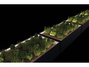 Herstera Pflanzentrog Metal Planter Edge 50, 150x100x50 cm, Anthrazit