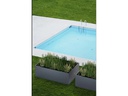 Herstera Pflanzentrog Metal Planter Edge 50, 150x100x50 cm, Anthrazit