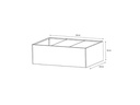 Herstera Pflanzentrog Metal Planter Edge 50, 150x100x50 cm, Anthrazit