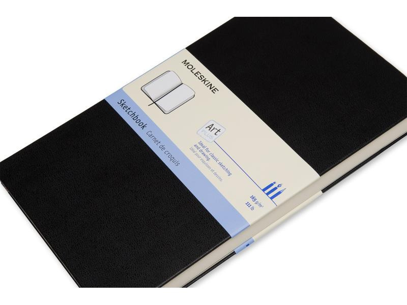Moleskine Notizbuch A5 Blanko, Schwarz