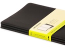 Moleskine Notizbuch A5 Blanko, Schwarz, 3-teilig