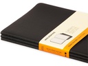 Moleskine Notizbuch A5 Liniert, Schwarz, 3-teilig