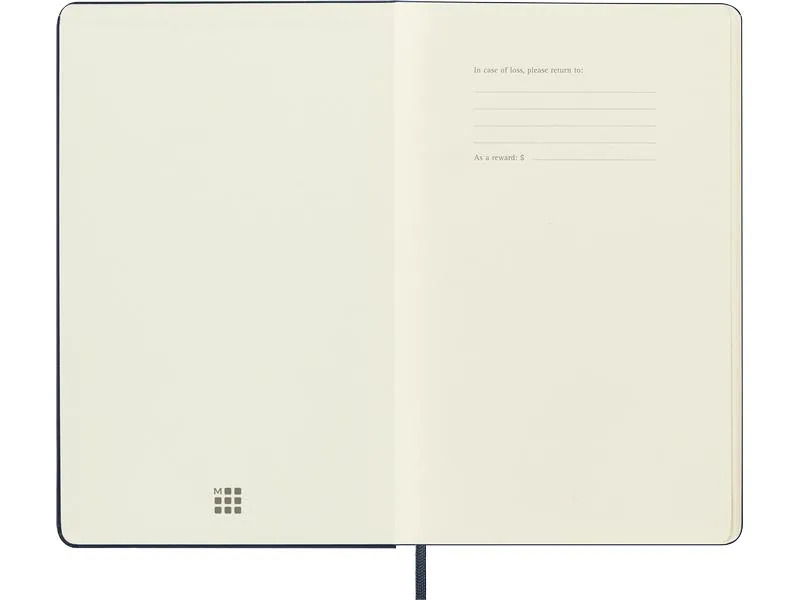 Moleskine Notizbuch Classic A5 Blanco , Dunkelblau, 240 Seiten