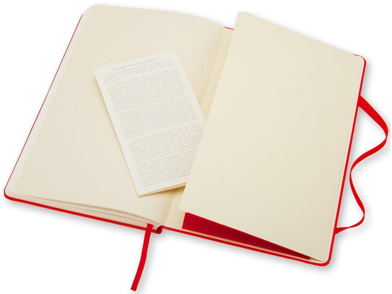 Moleskine Notizbuch Classic A5 Blanko, Rot, 240 Seiten