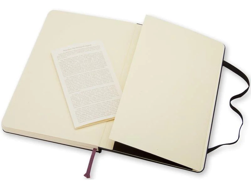 Moleskine Notizbuch Classic A5 Blanko, Schwarz, 240 Seiten