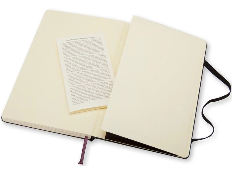 Moleskine Notizbuch Classic A5 Kariert, Schwarz, 240 Seiten