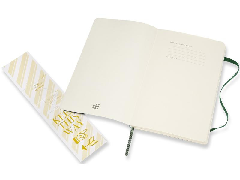 Moleskine Notizbuch Classic A5 Liniert, Grün, 192 Seiten