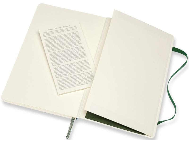 Moleskine Notizbuch Classic A5 Liniert, Grün, 192 Seiten