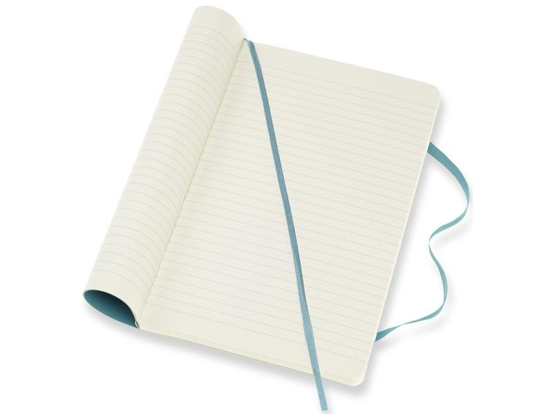 Moleskine Notizbuch Classic A5 Liniert, Hellblau, 192 Seiten