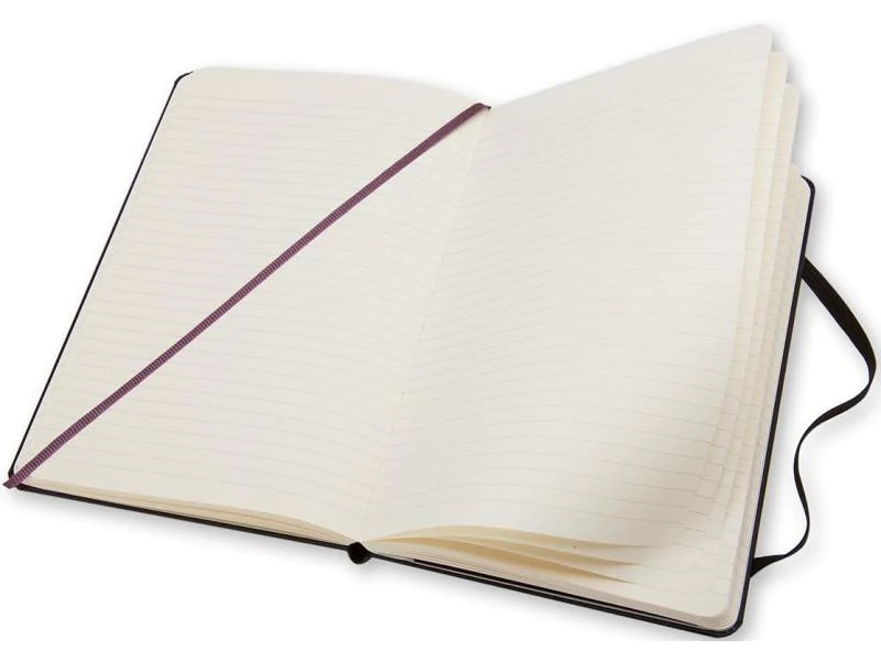 Moleskine Notizbuch Classic A5 Liniert, Schwarz, 240 Seiten