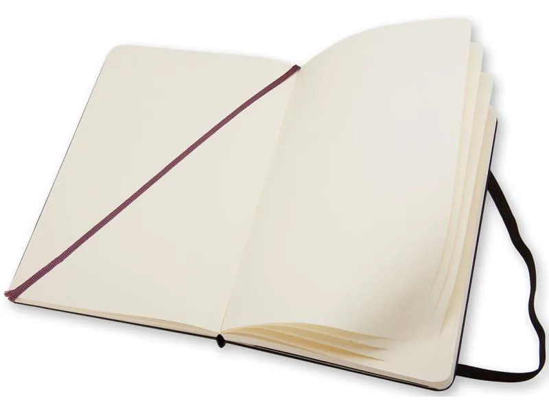 Moleskine Notizbuch Classic A6 Blanko, Schwarz, 192 Seiten