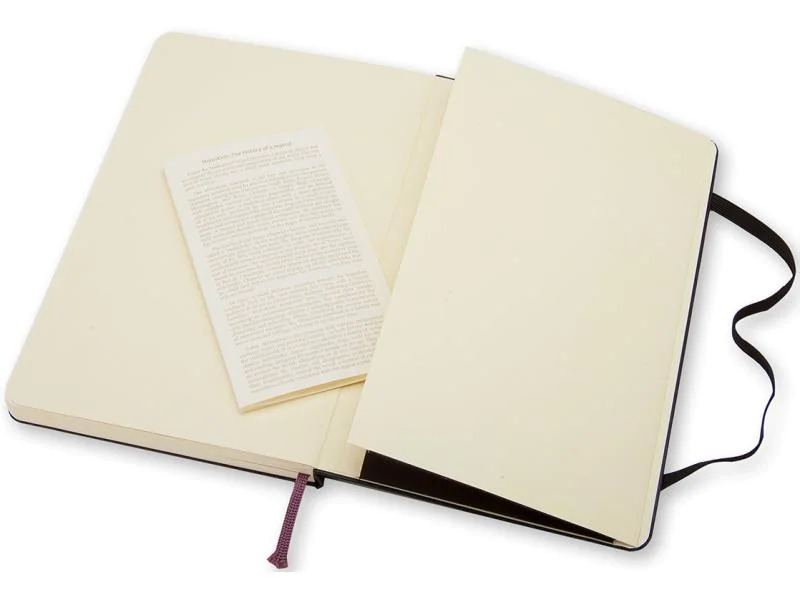 Moleskine Notizbuch Classic A6 Blanko, Schwarz, 192 Seiten