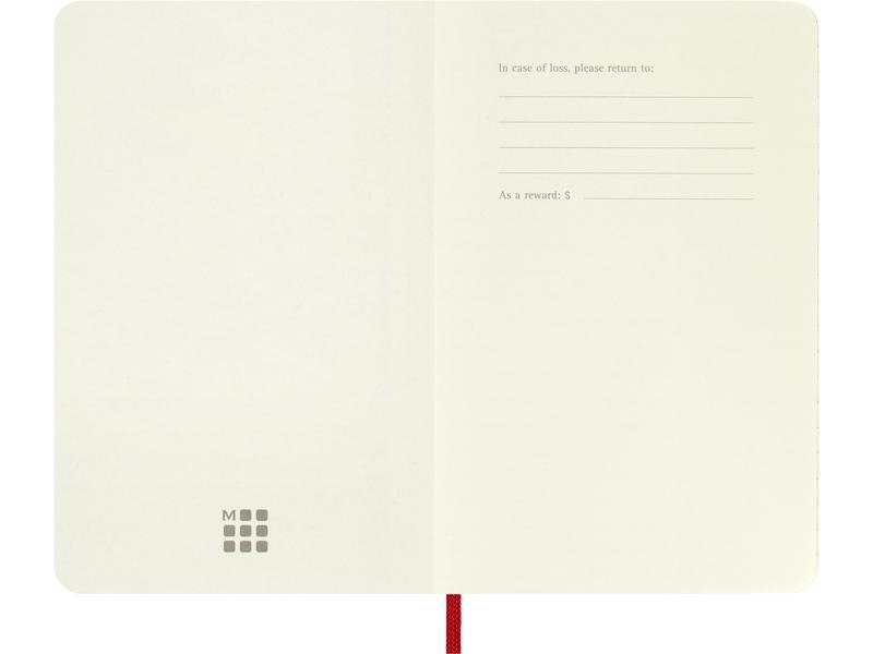 Moleskine Notizbuch Classic A6, Liniert, Softcover Scharlachrot