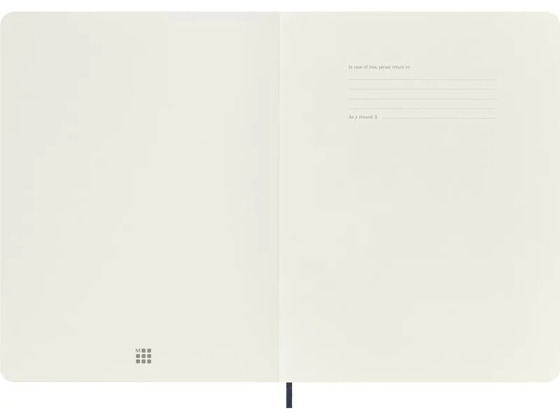 Moleskine Notizbuch Classic XL Softcover Blanko Saphier