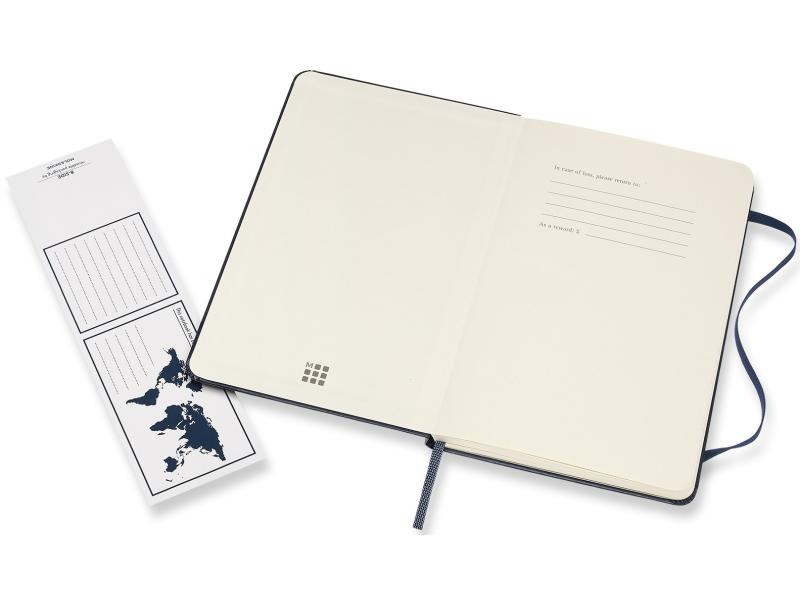 Moleskine Notizbuch Medium Liniert, Dunkelblau, 208 Seiten